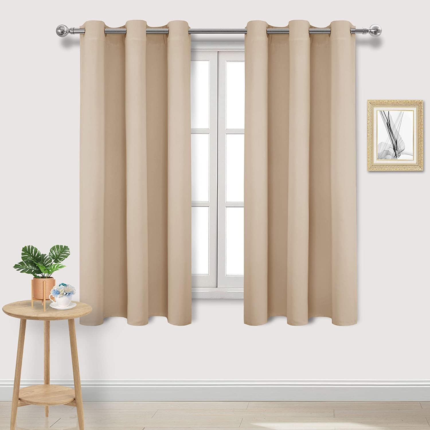 DWCN Beige Curtains, Special Curtains for Living Room, High-Quality Blackout Cur...