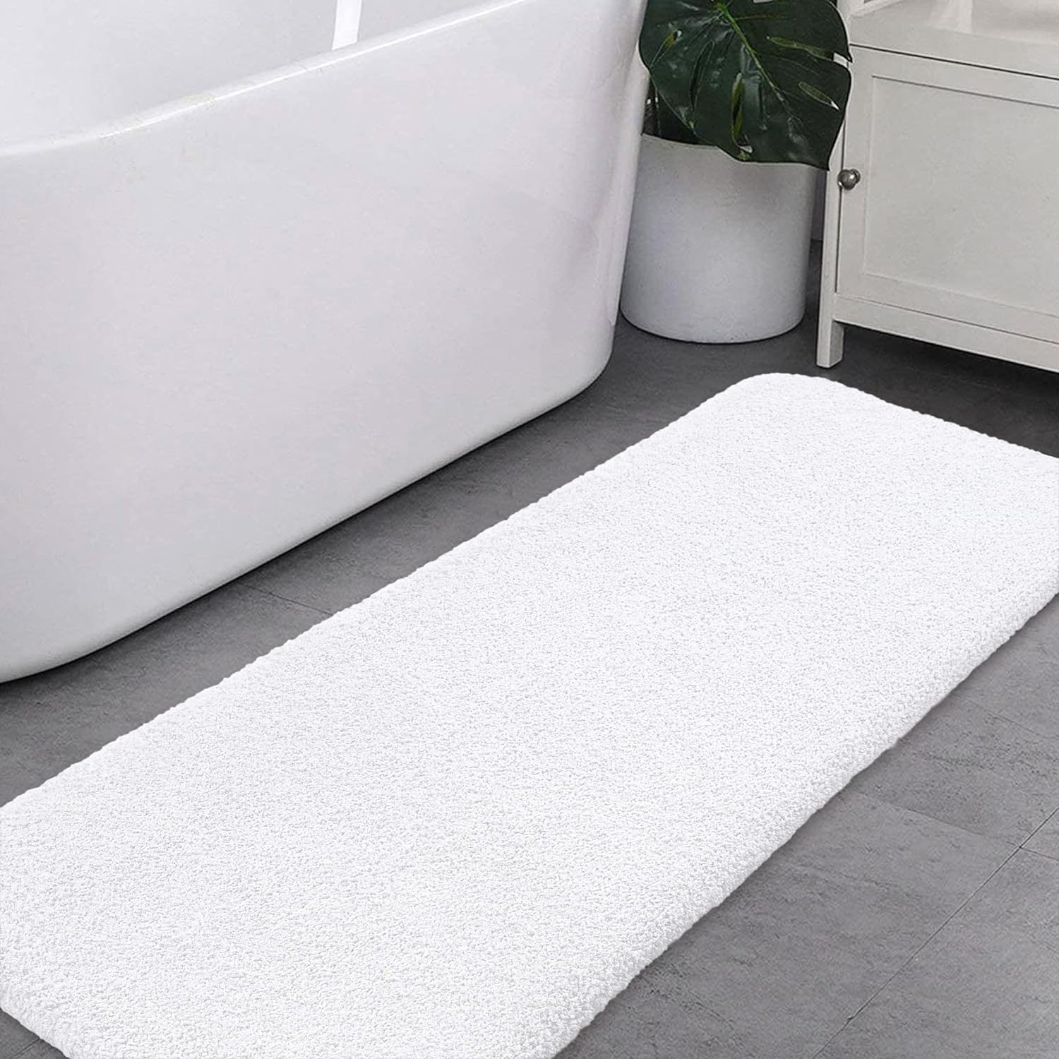 VANZAVANZU Non Slip Bath Mat, Special Extra Large Bathroom Runner Rug, Innovativ...
