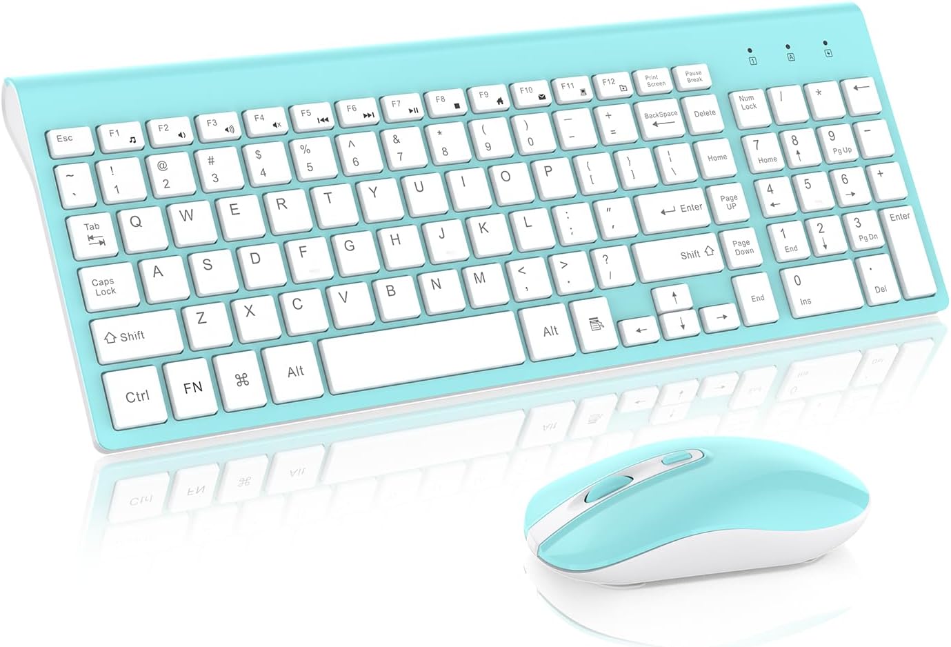 cimetech Wireless Keyboard Mouse Combo, Compact Full Size Wireless Keyboard and...