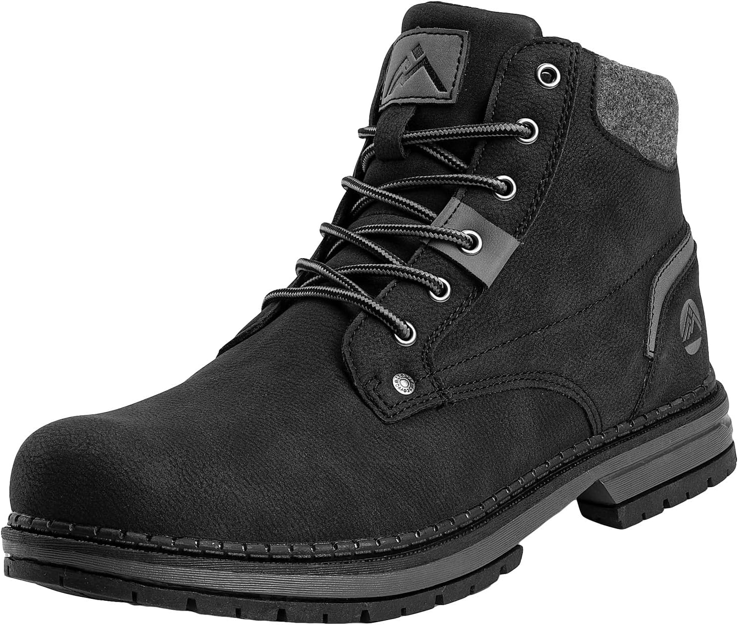 CC-Los Men's Winter Snow Boots with Sherpa Fleece Lining Waterproof Slip-Resista...
