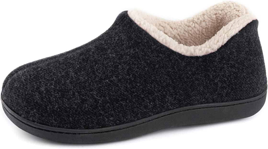ULTRAIDEAS Women's Cozy Memory Foam Closed Back Slippers with Warm Fleece Lining...