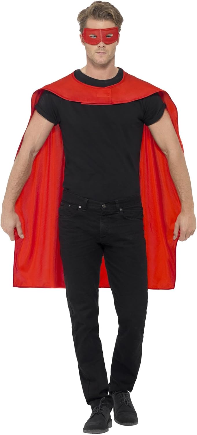 Smiffys Cape, Special Costume with Red Eyemask, Innovative Icons