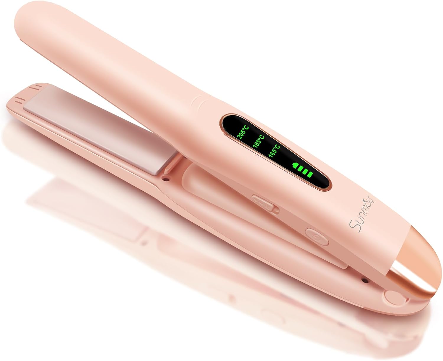 SUNMAY Voga 2 in 1 Cordless Hair Straighteners and Curler, Travel Wireless Porta...