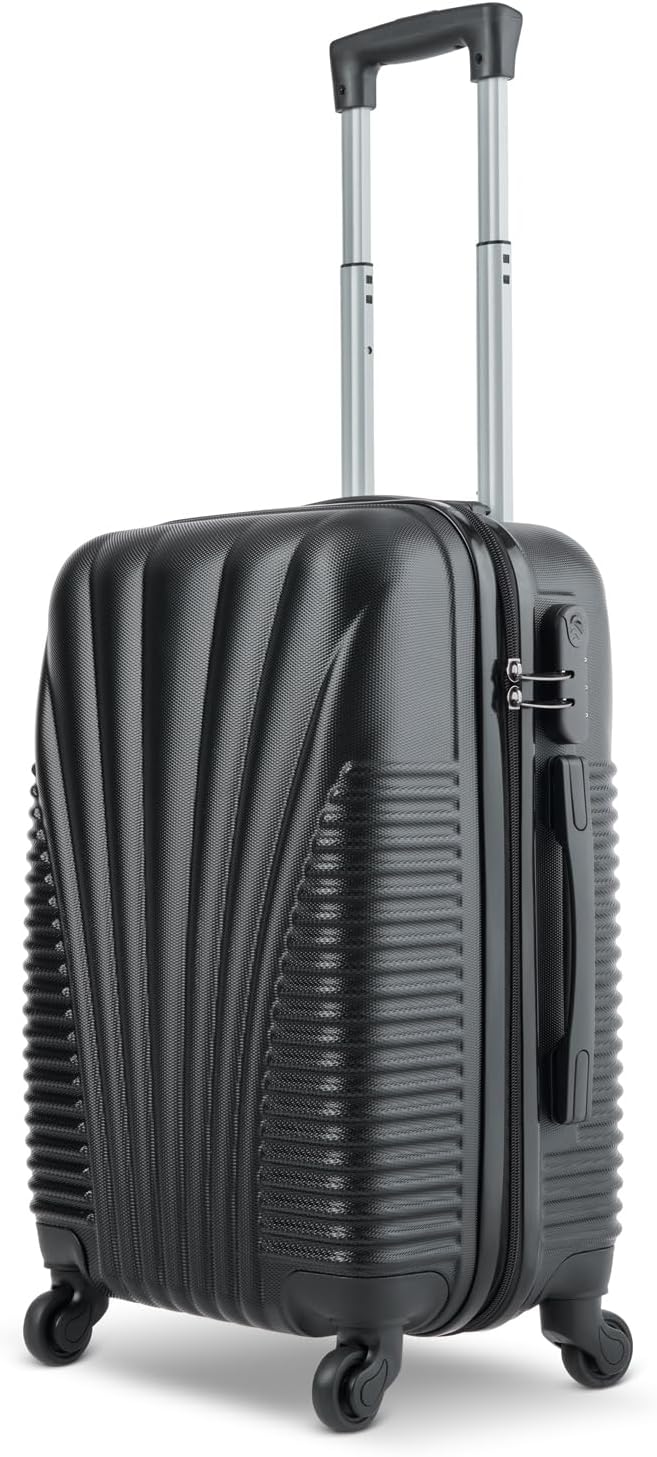 SA Products Cabin Suitcase, Unique Hardshell Airline-Approved Luggage Bag for Tr...