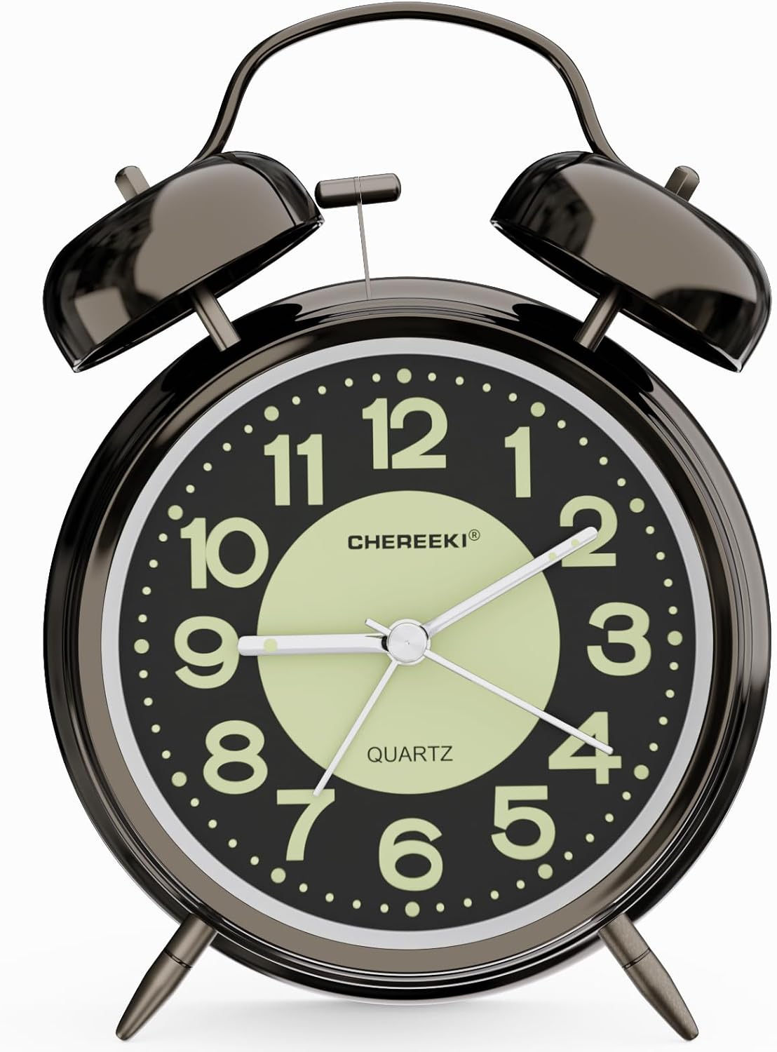 CHEREEKI Alarm Clock, Kids Alarm Clock for Heavy Sleepers with Twin Bell and Lar...