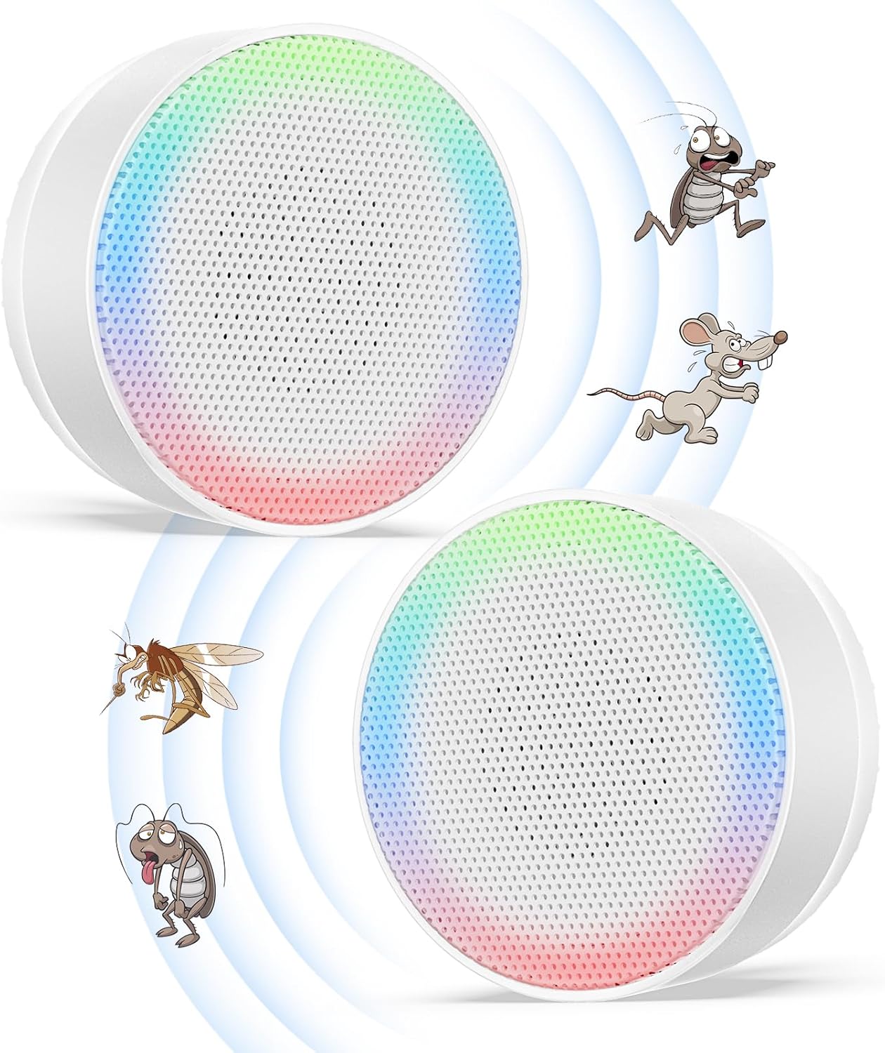 Ultrasonic Pest Repeller, 2 Packs Electronic Mosquito Repellent Plug in Mouse Re...