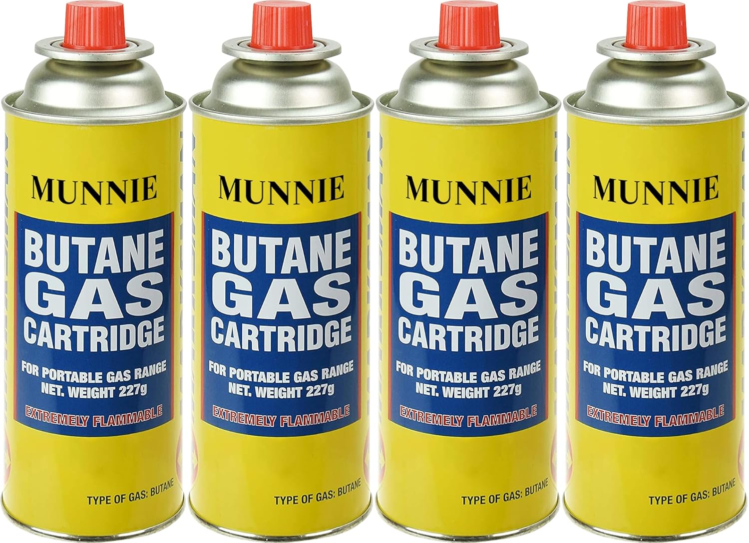 Munnie Butane Gas Canisters | Portable Gas Canister for Outdoor Cooking Stove, B...