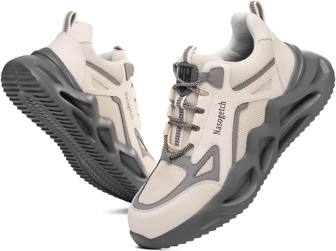 Nasogetch Steel Cap Trainers Safety Trainers Men Women Safety Shoes Comfortable...
