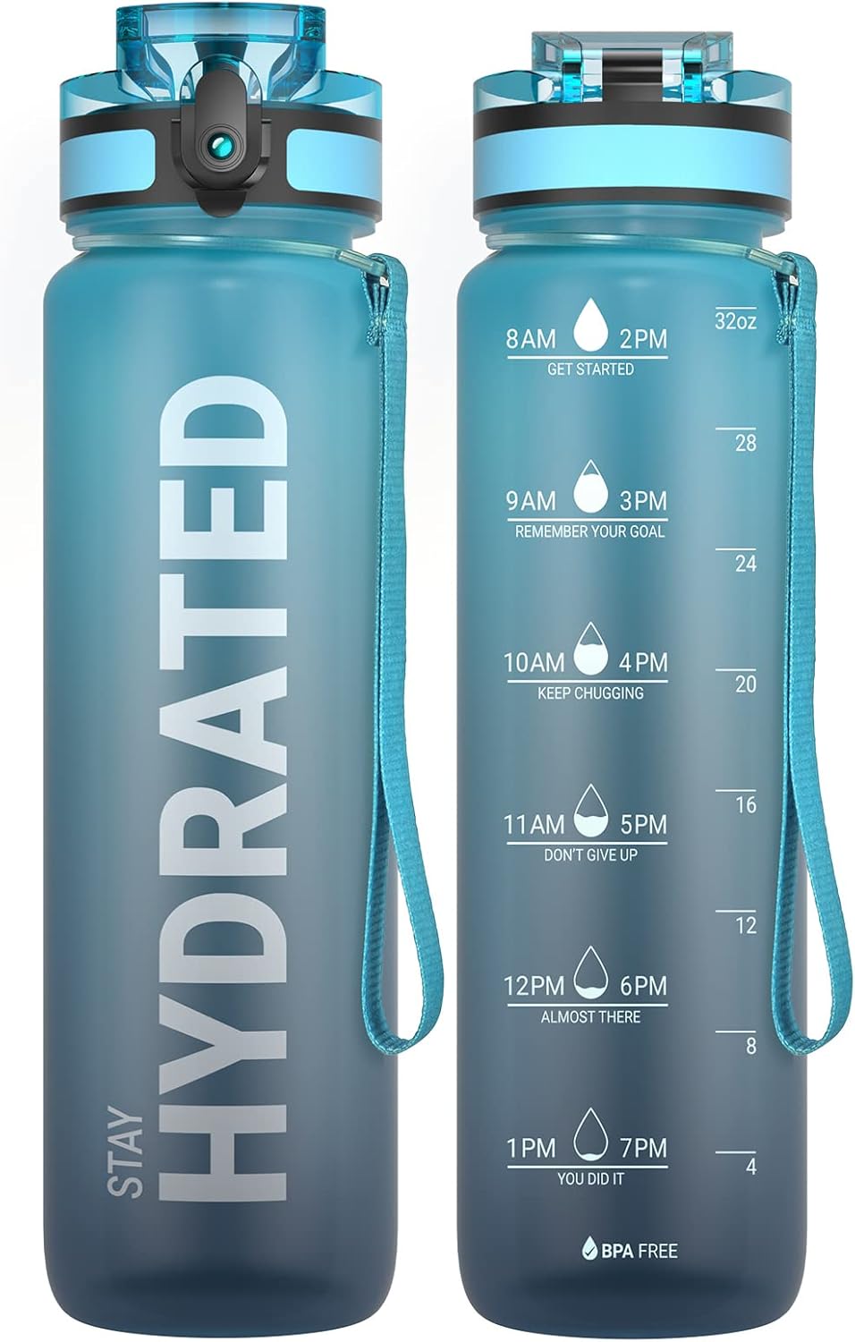 Sahara Sailor Water Bottle, 500ML/750ML/1000ML Motivational Water Bottle, Sport...