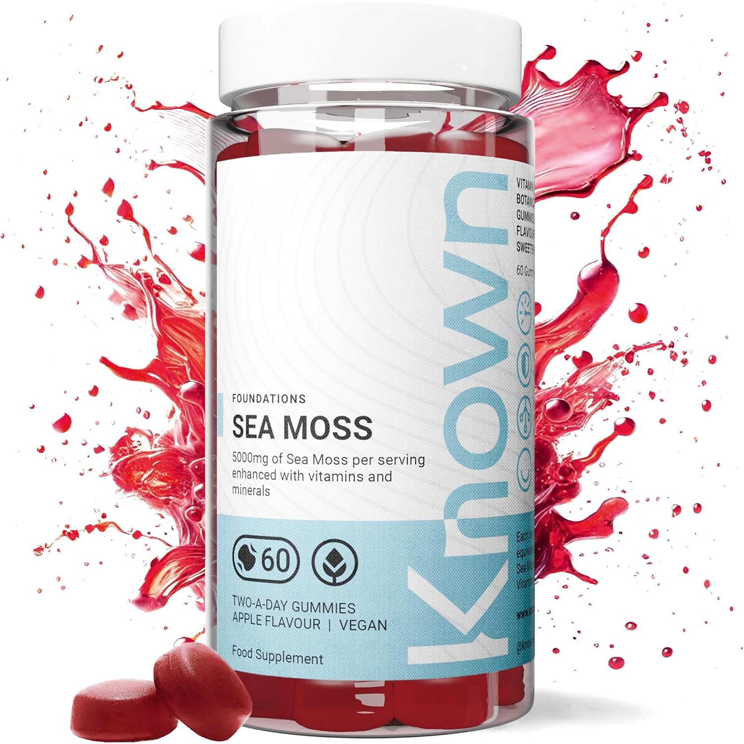 Tasty 5000mg Sea Moss Gummies | Natural Immune & Gut Support | Vitamin D3, C & I...