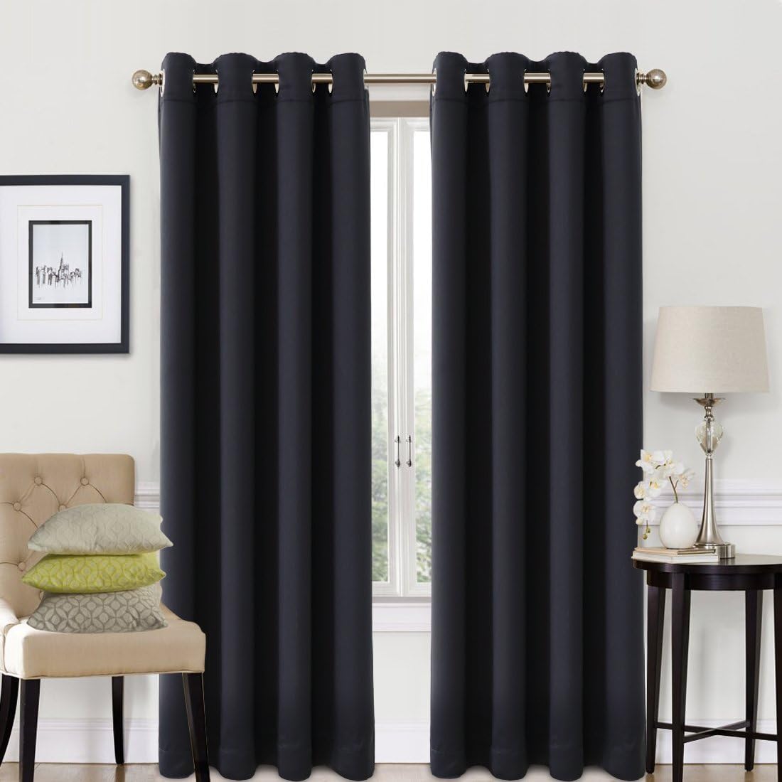 EASELAND Blackout Curtains, Special Thermal Insulated Window Treatment, Innovati...