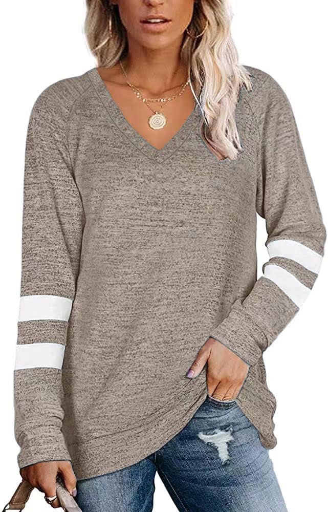 Famulily Striped Jumpers, Special Sweater Tops for Women UK, Innovative Baggy Lo...