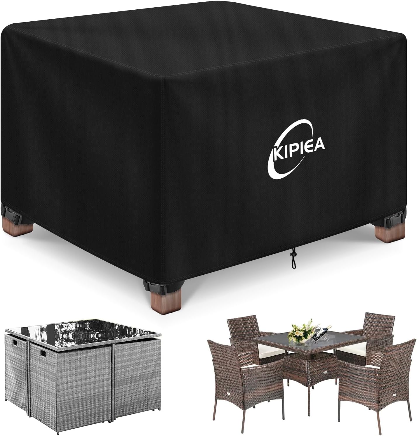 Kipiea Garden Furniture Covers Waterproof, Outdoor Cube Furniture Covers for Tab...