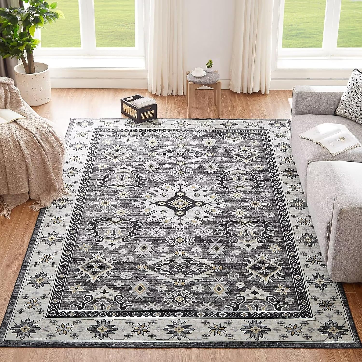 CHOSHOME Rugs, Special Living Room Rugs Large 160x230CM, Innovative Machine Wash...