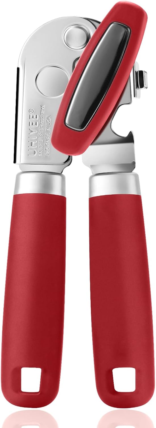 Tin Can Opener, UHIYEE Special Upgrade Stainless Steel Can Openers That Work, Hi...