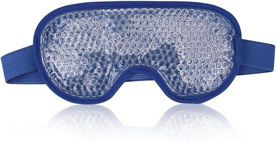 NEWGO Cooling Eye Mask for Puffy Eyes, Reusable Hot Cold Therapy Gel Cold Eye Ma...