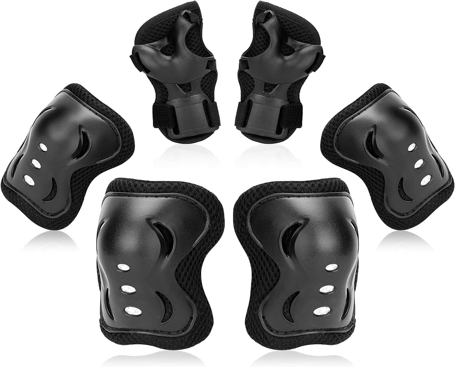 Kids/Youth Knee Pads Elbow Pad Wrist Guards Protective Gear Set, for Child Rolle...