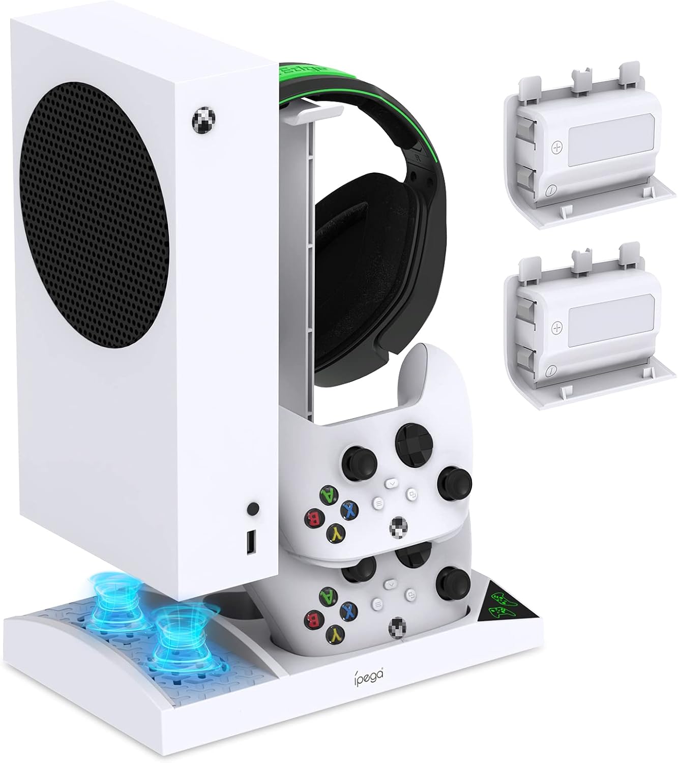 Charger Stand, Special Stand with Cooling Fan for Xbox Series S Console and Cont...