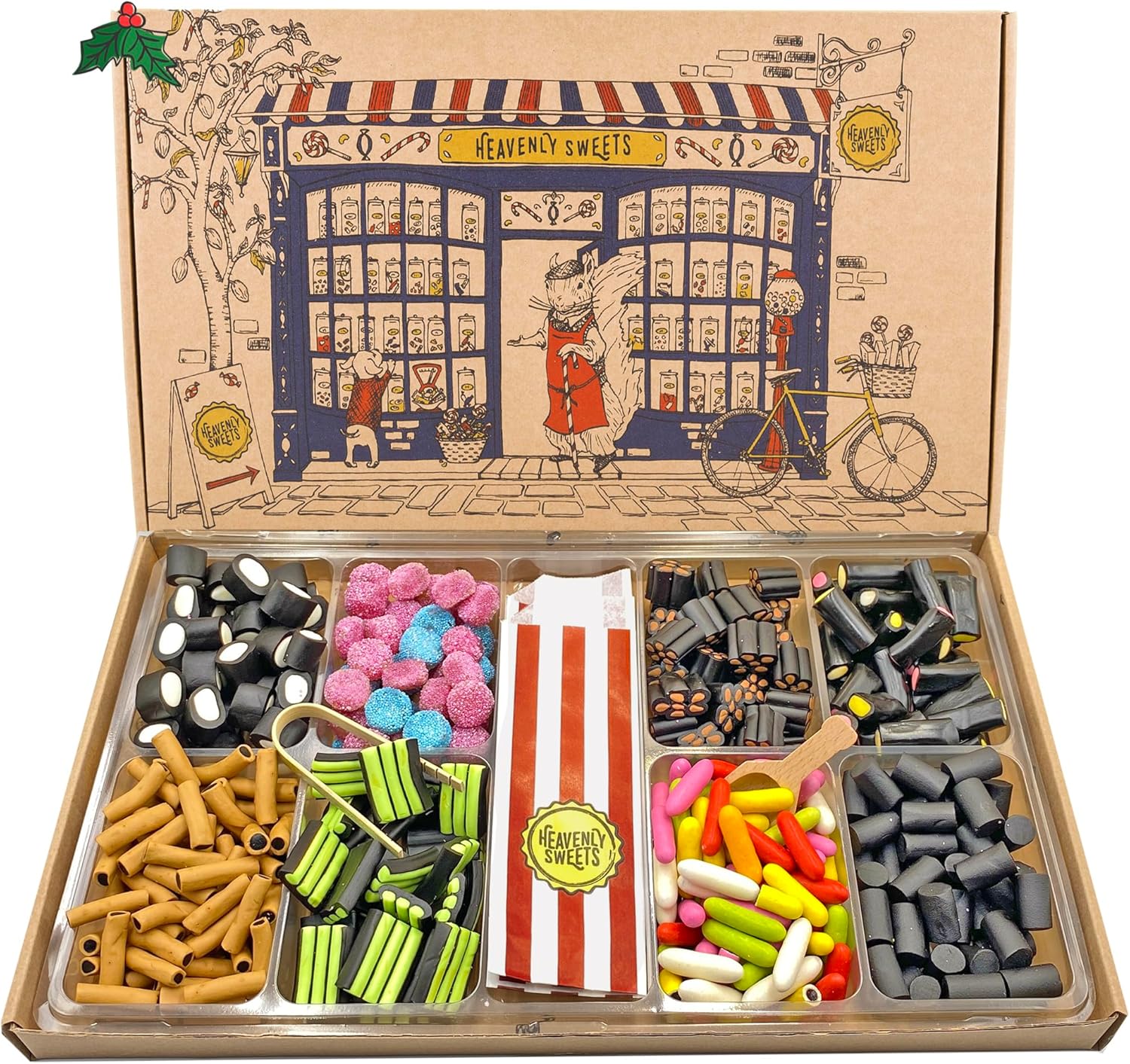 Extra Large Liquorice Sweets Gift Set Hamper Box | 1.2kg Pick and Mix - Retro Pi...