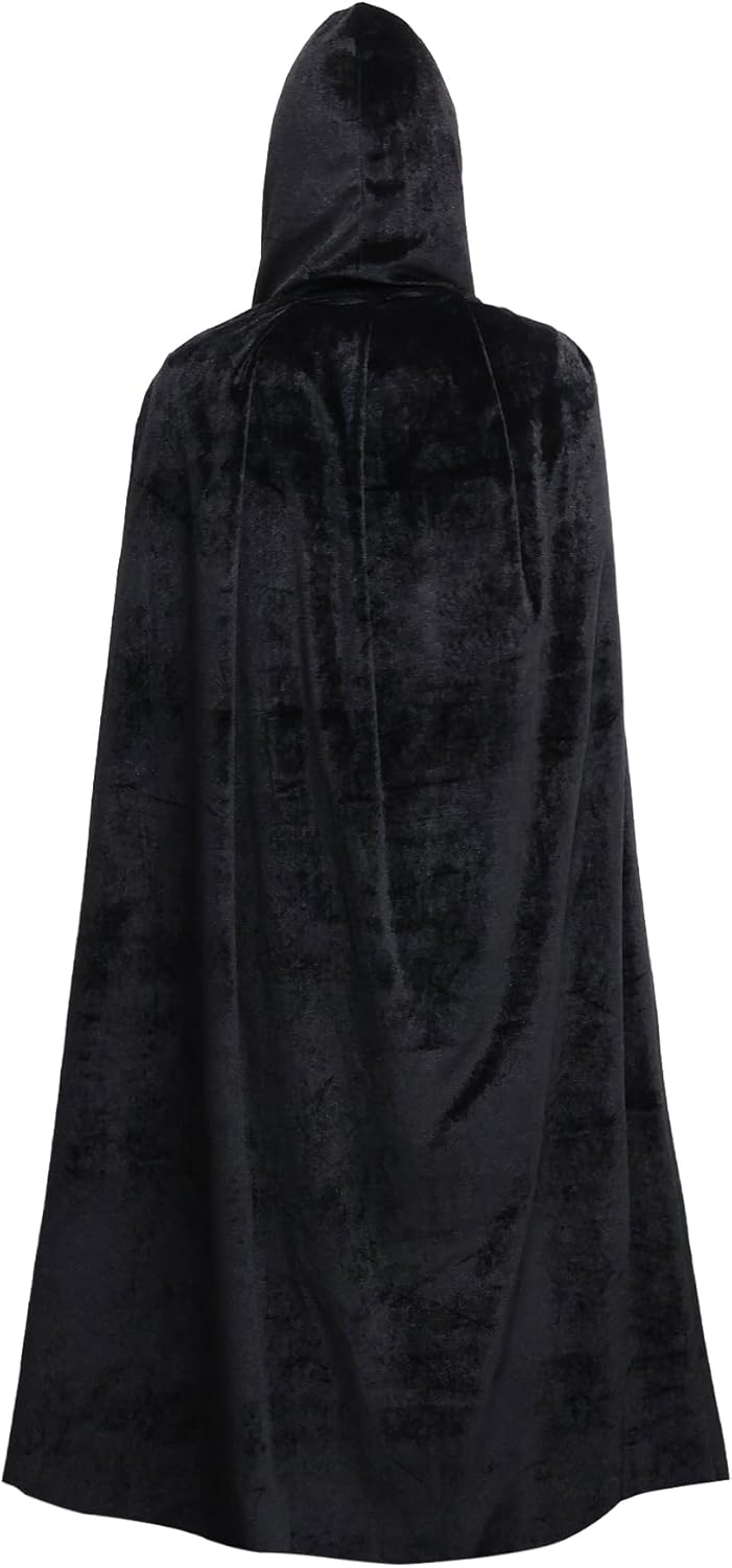 TOPWAYS® Kids Velvet Hooded Cloak For Halloween Cosplay Party Dress Christmas Fa...