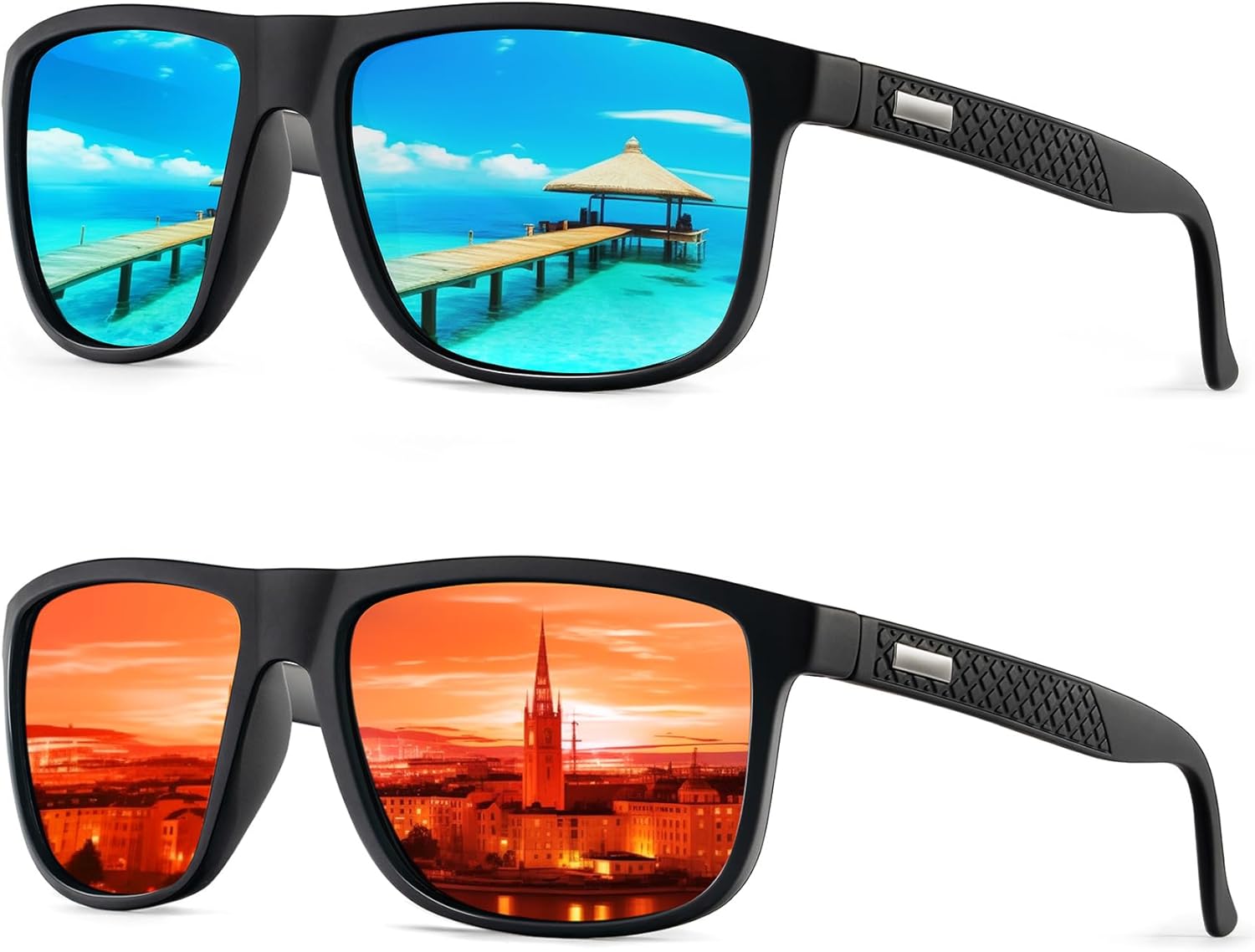 HENGOSEN Polarised Sunglasses Men Sports: Mens Sunglasses Fishing Driving Runnin...