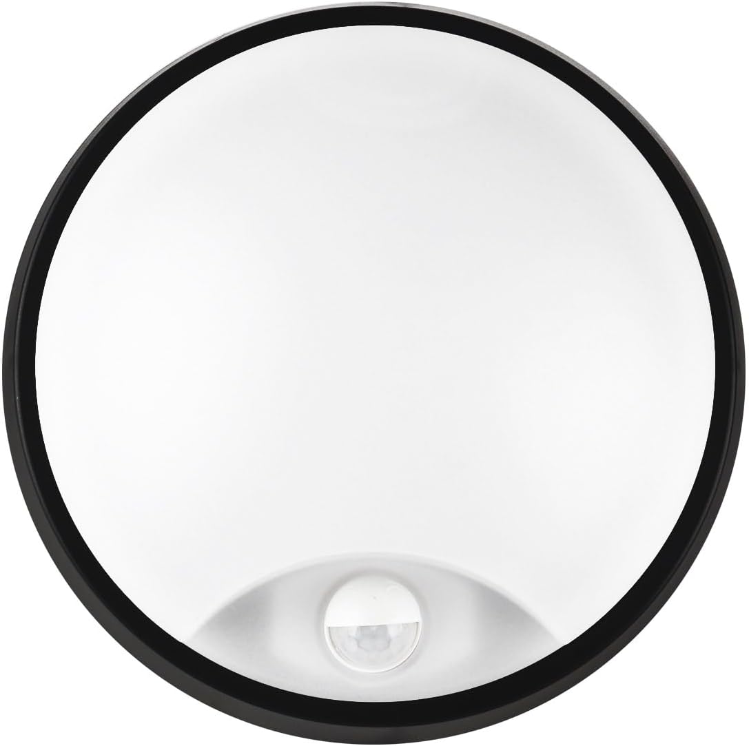 18W LED 4000K IP65 Flush Wall Ceiling Mounted Round Bulkhead Light Fitting with...