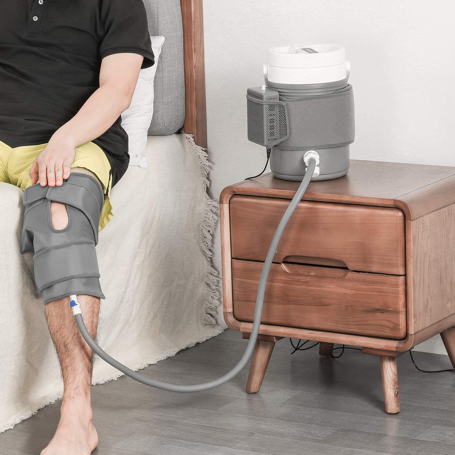 EVERCRYO Cryo Cuff Knee Cold Therapy Machine, Cryotherapy Knee Cold Pack with Gr...