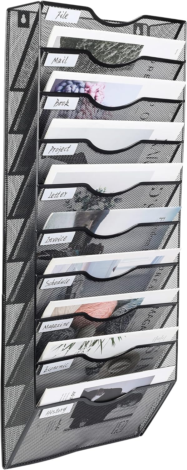 EasyPAG 10 Tier A4 Mesh, Special File Holder Mail Organiser, Innovative Magazine...