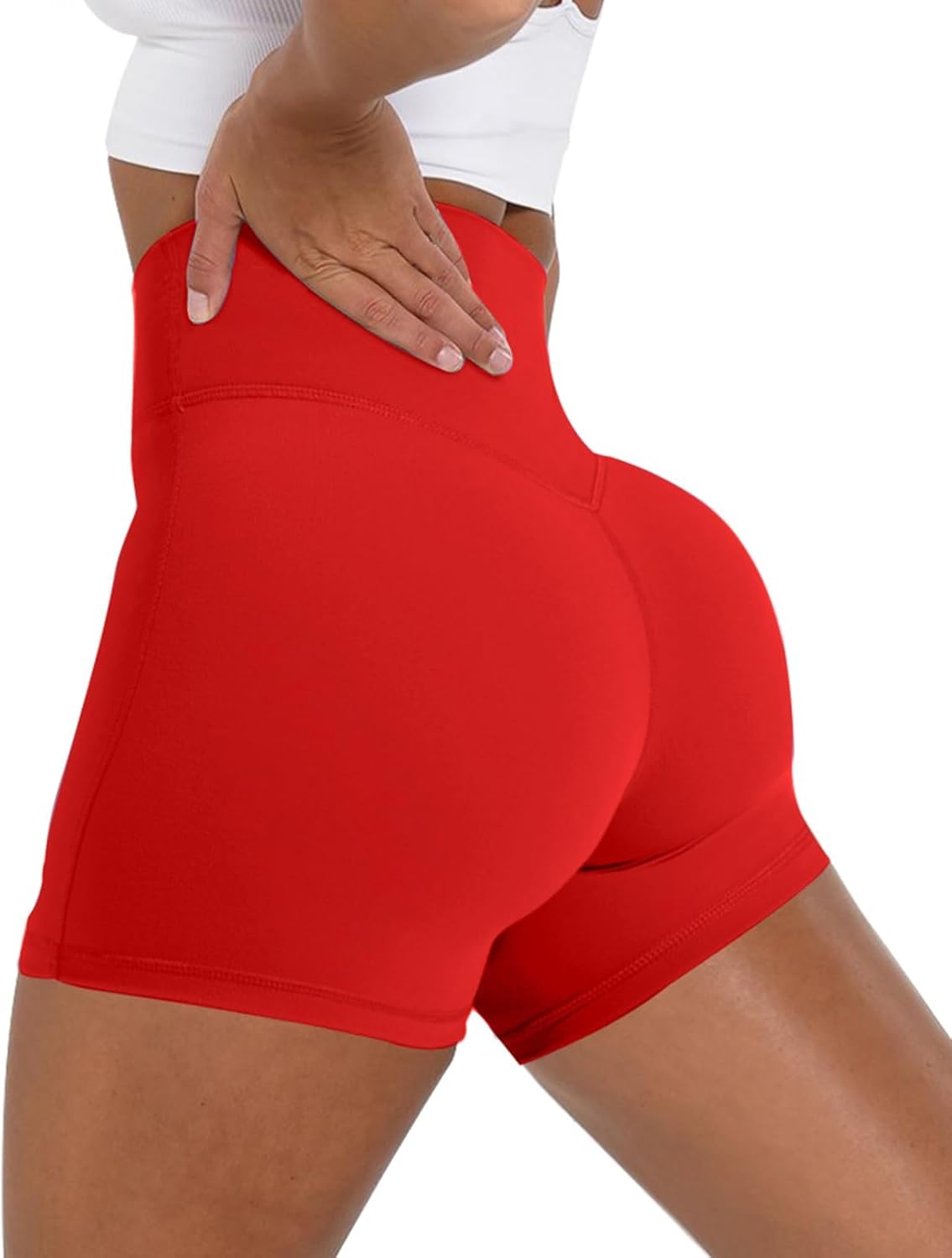 Unthewe Women's Workout Gym Biker Shorts High Waisted Athletic Booty Yoga Shorts...