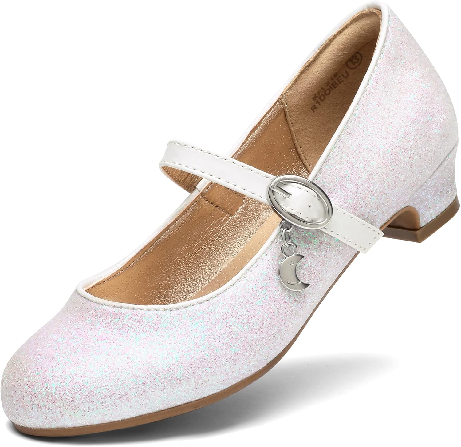 DREAM PAIRS Girls Mary Jane Shoes, Special Low Heel Princess Shoes for Wedding,...