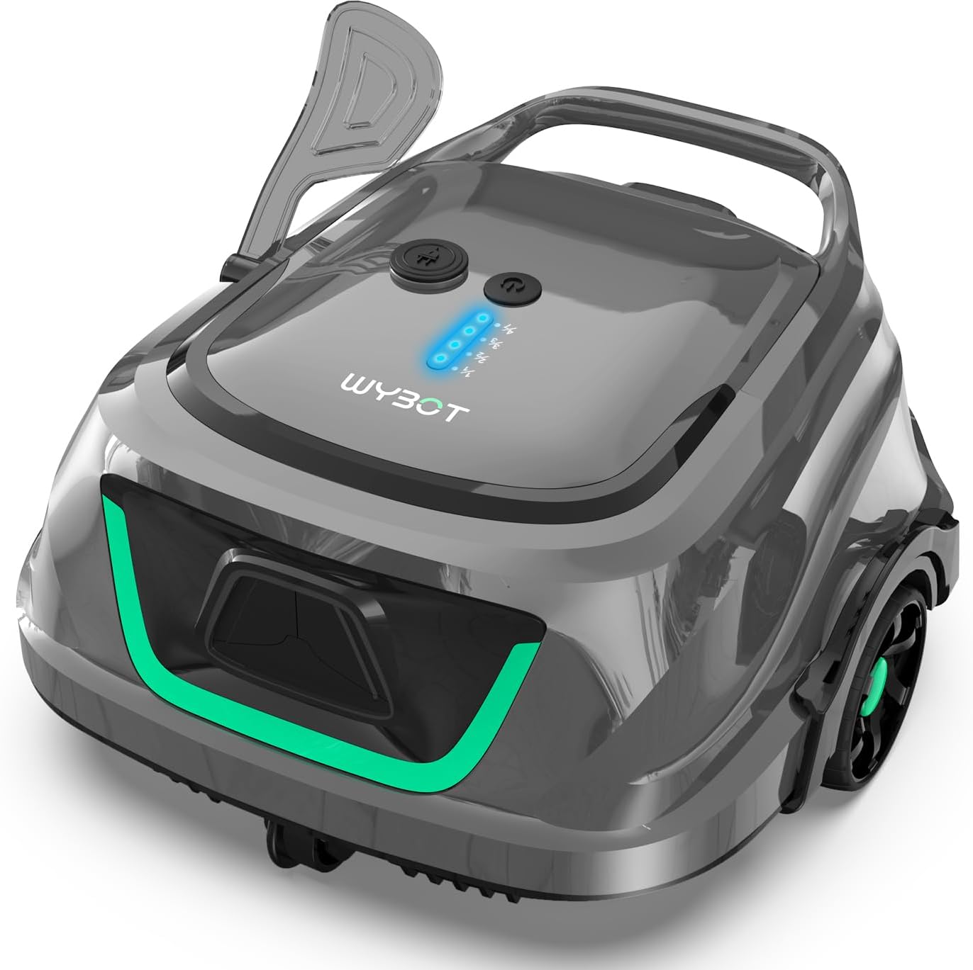 WYBOT A1 Cordless Robotic Pool Cleaner, Automatic Pool Vacuum with 120 Mins, Dou...