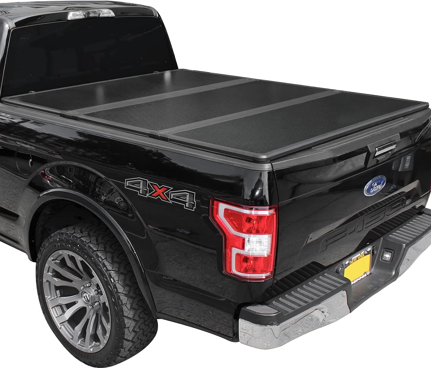 Tutel Hard Shell Folding Truck Bed Tonneau Cover|Fits 2015-2024 Ford F150 6'5" B...