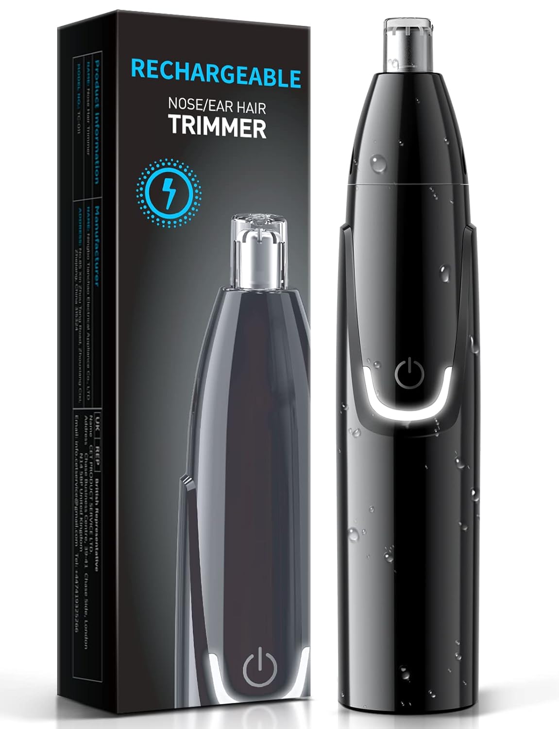 ZORAMI Rechargeable Ear and Nose Hair Trimmer - 20...