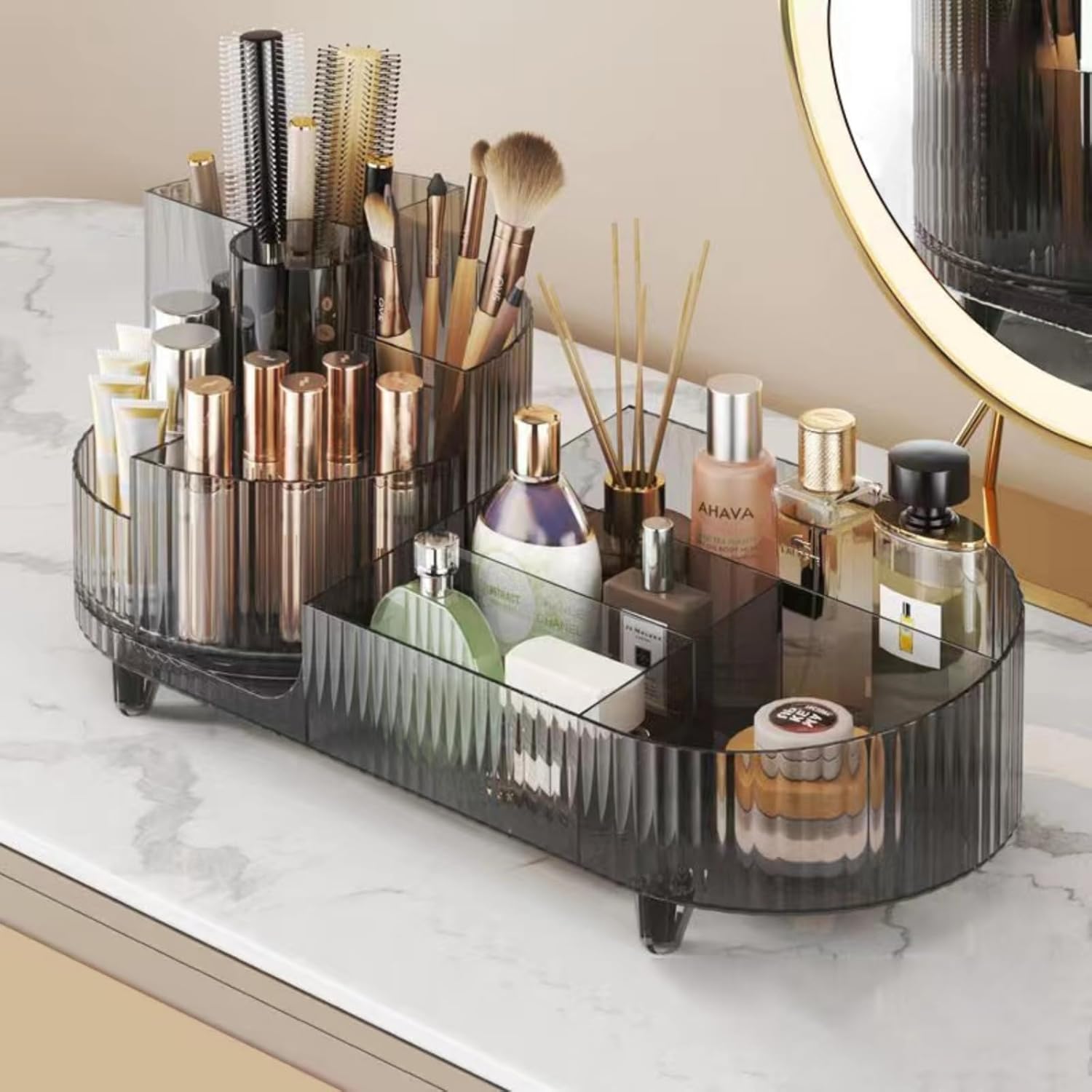 Rotating makeup organizer,Large Capacity Cosmetic...
