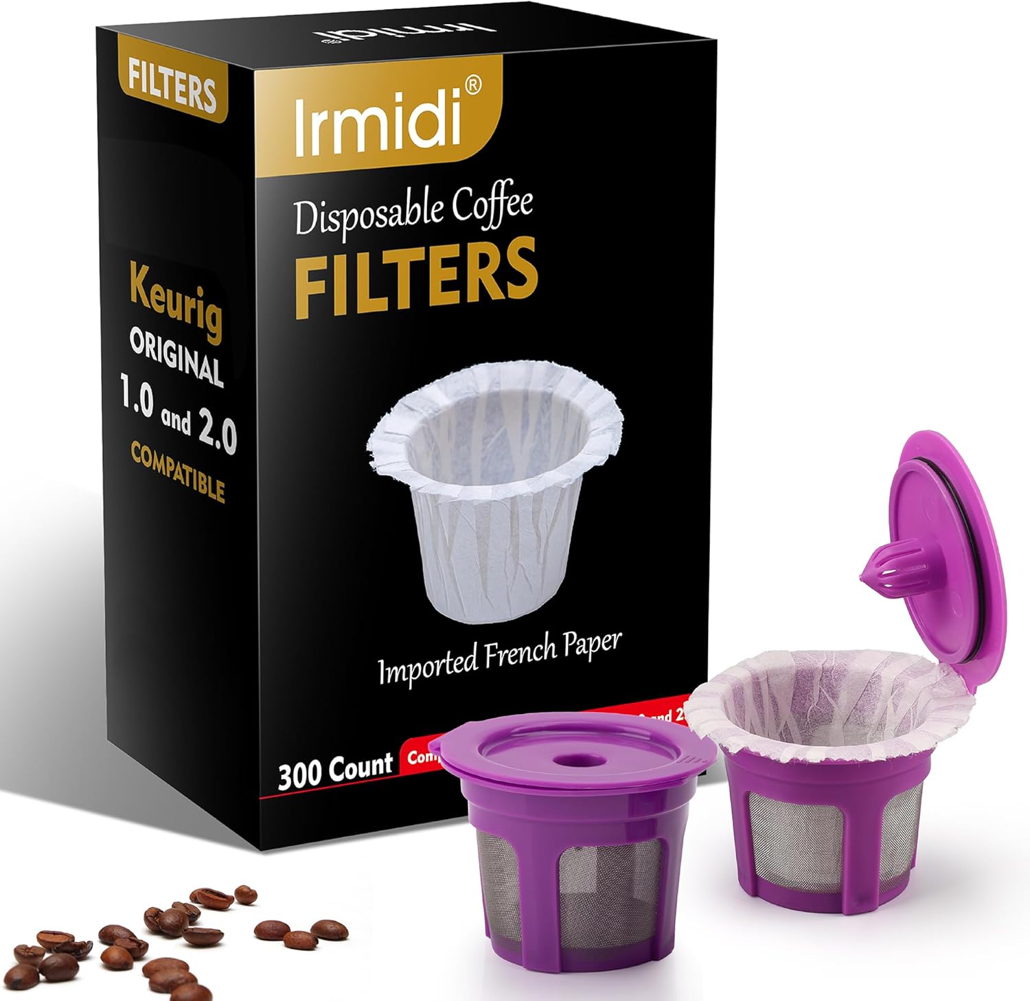 Disposable Coffee Paper Filter, Special Coffee Paper Filter 300 Count, Innovativ...