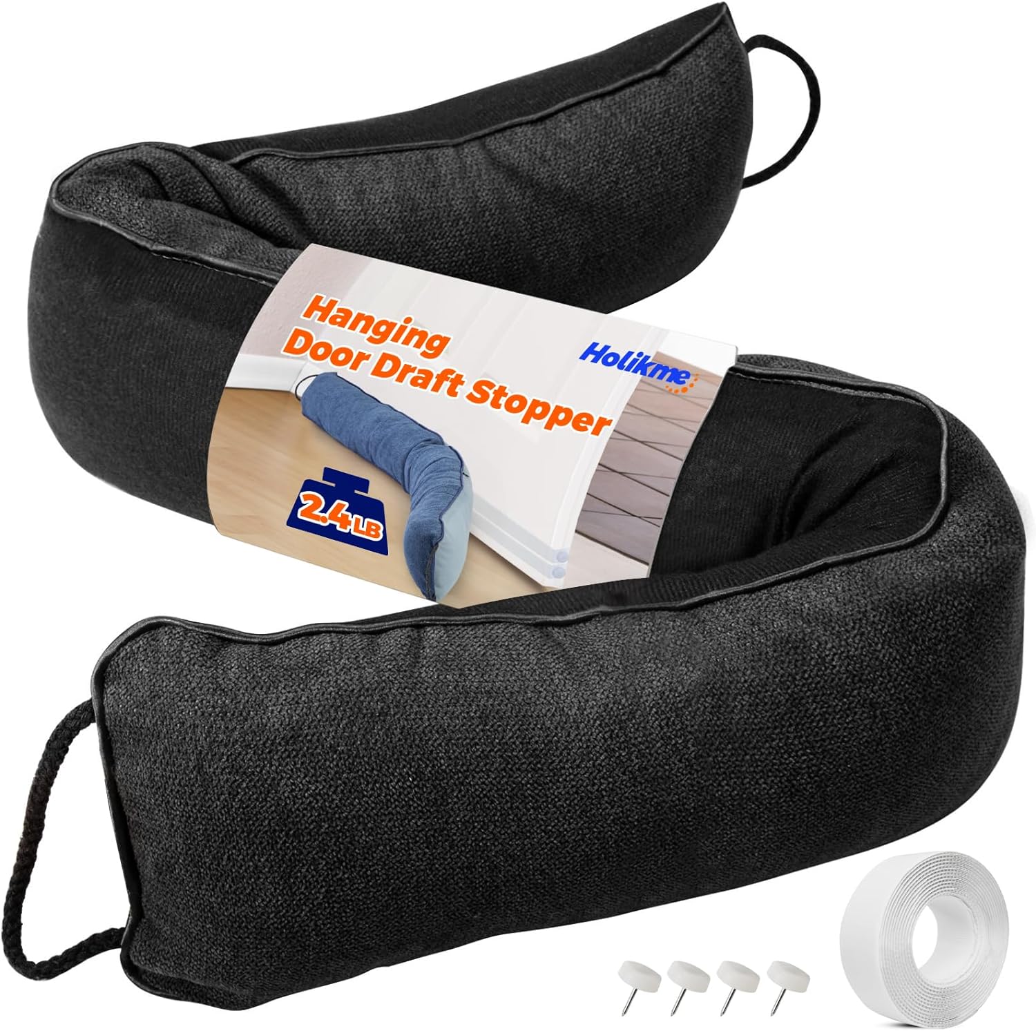 Holikme Weighted Door Draft Stopper 36inch, Heavy Duty Under Door Draft Blocker...