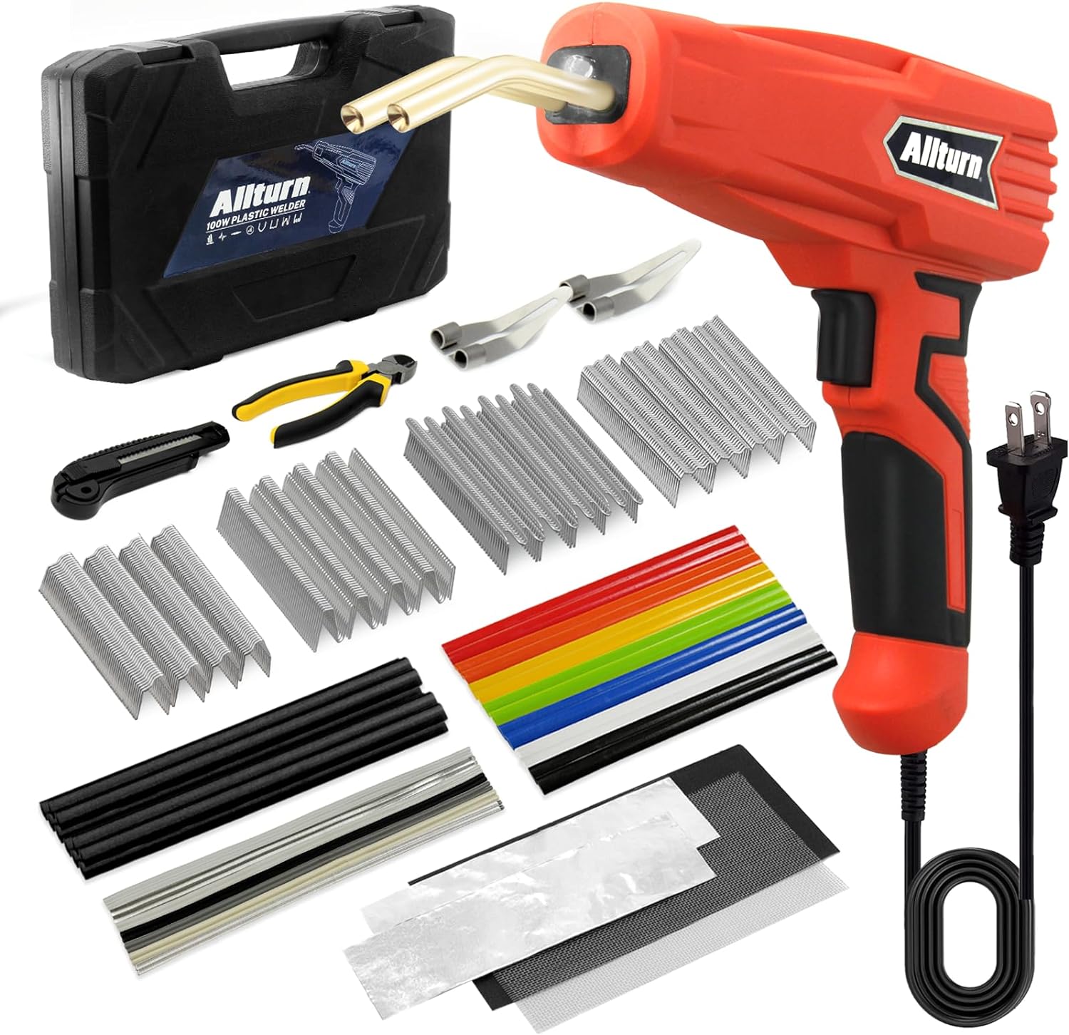 Allturn Upgraded Plastic Welder,Plastic Welding Kit 2 in 1,Hot Stapler Kit,Hot S...
