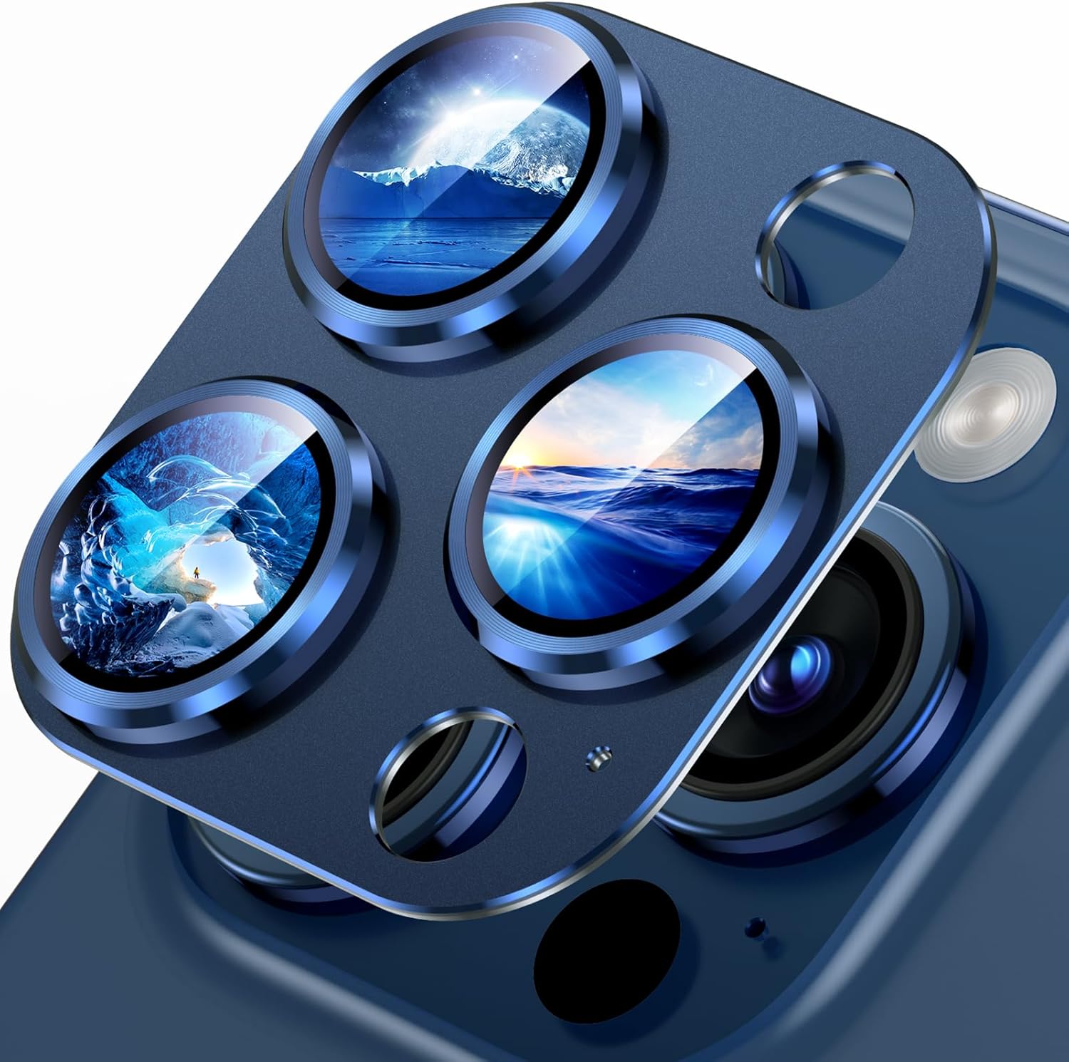 Uyiton Compatible with iPhone 15 Pro/iPhone 15 Pro Max Camera Lens Protector, [N...