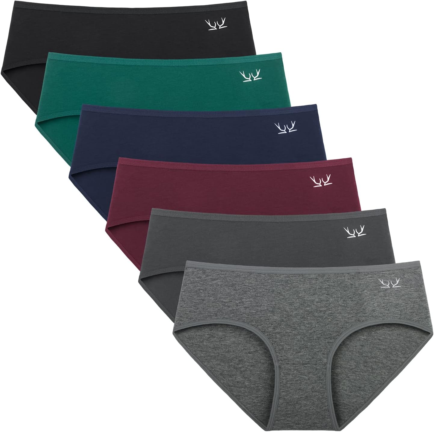 Benirap Womens Underwear Soft Cotton Hipster Panties Breathable Briefs 5 or 6 Pa...