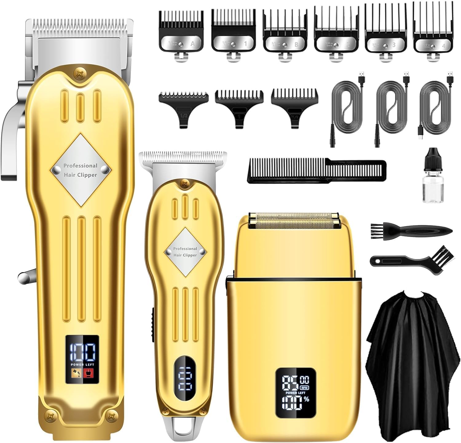 SUNNOW Hair Clippers Professional Cordless for Men, Beard Trimmer Hair Trimmer E...