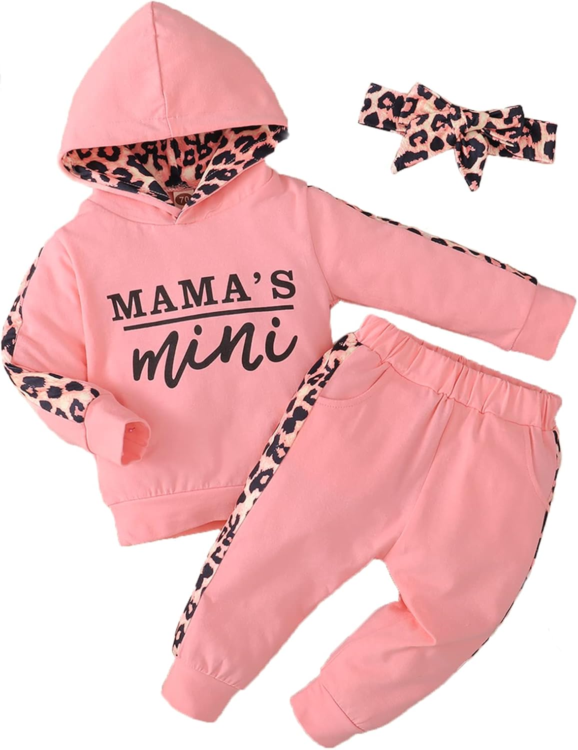 Newborn Baby Girl Clothes Outfits Infant Hoodie Sweatshirt Pants Headband Toddle...