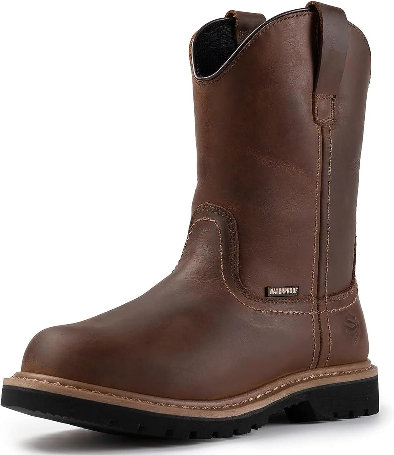 SUREWAY Mens 10 in Soft/Steel Toe Waterproof Wellington Boot,Heavy Duty Pull On...