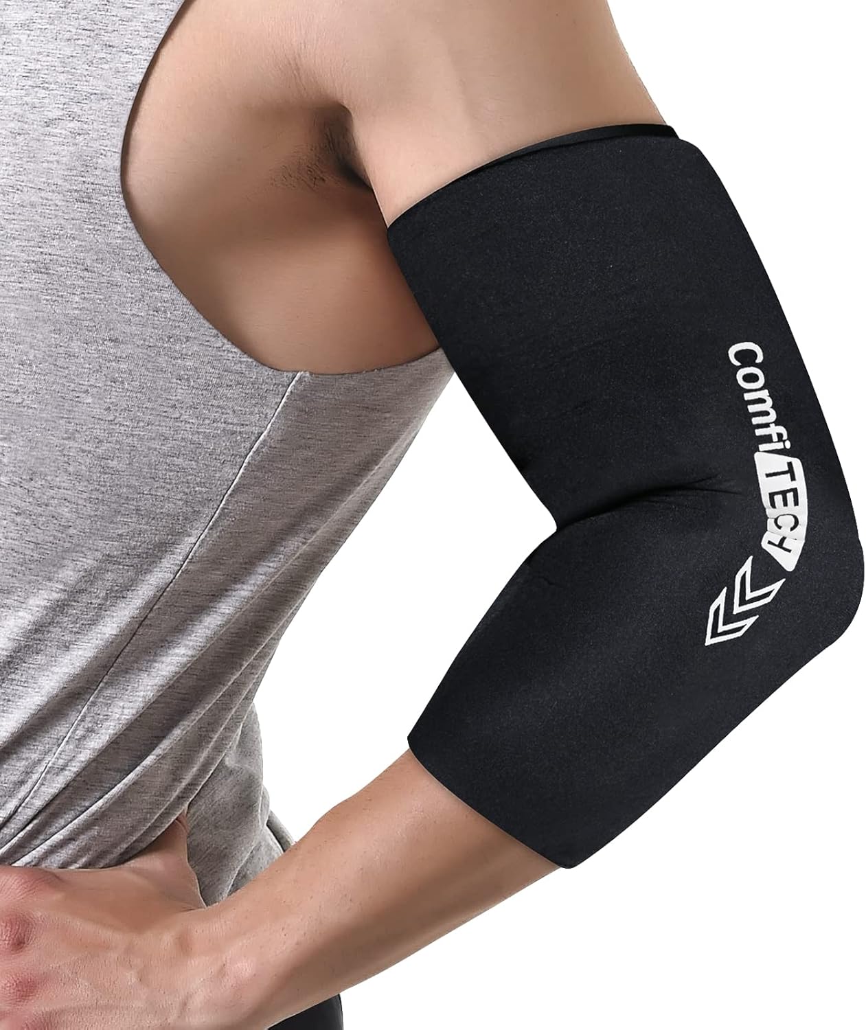 ComfiTECH Elbow Ice Pack for Tendonitis and Tennis Elbow Ice Pack Wrap Sleeve Go...
