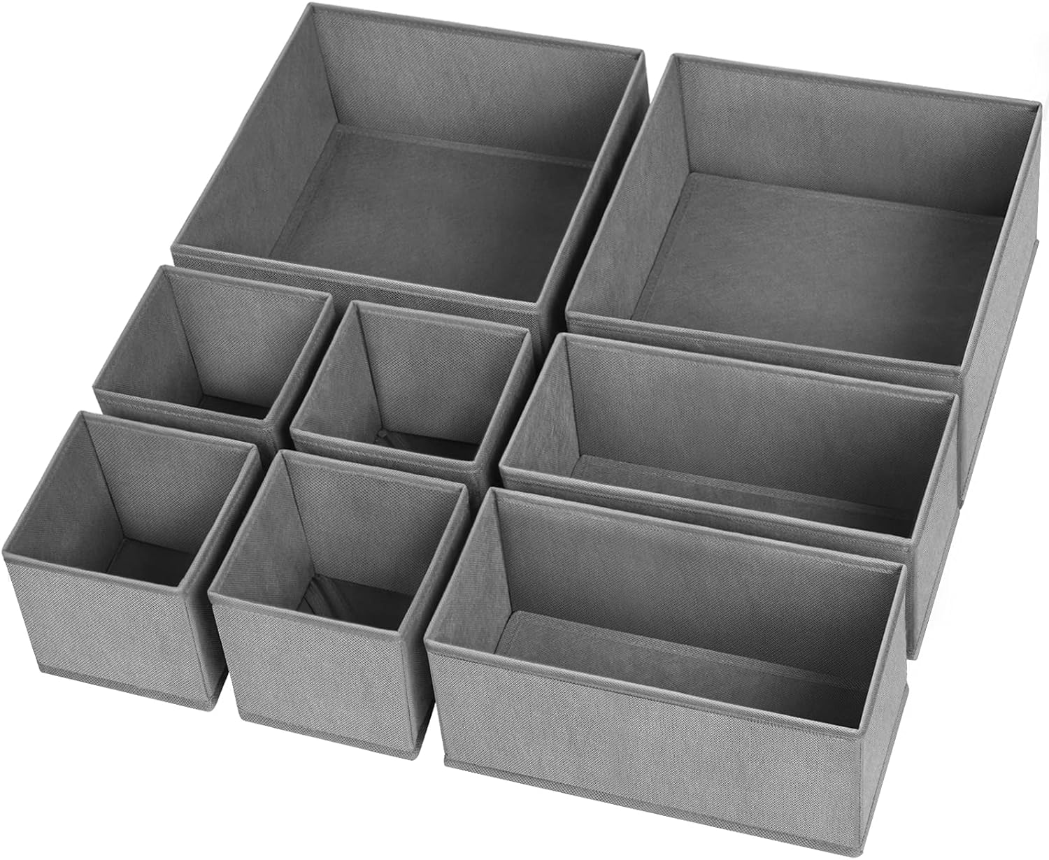 Drawer Organizer Clothes, 8 Pack Underwear Drawer...