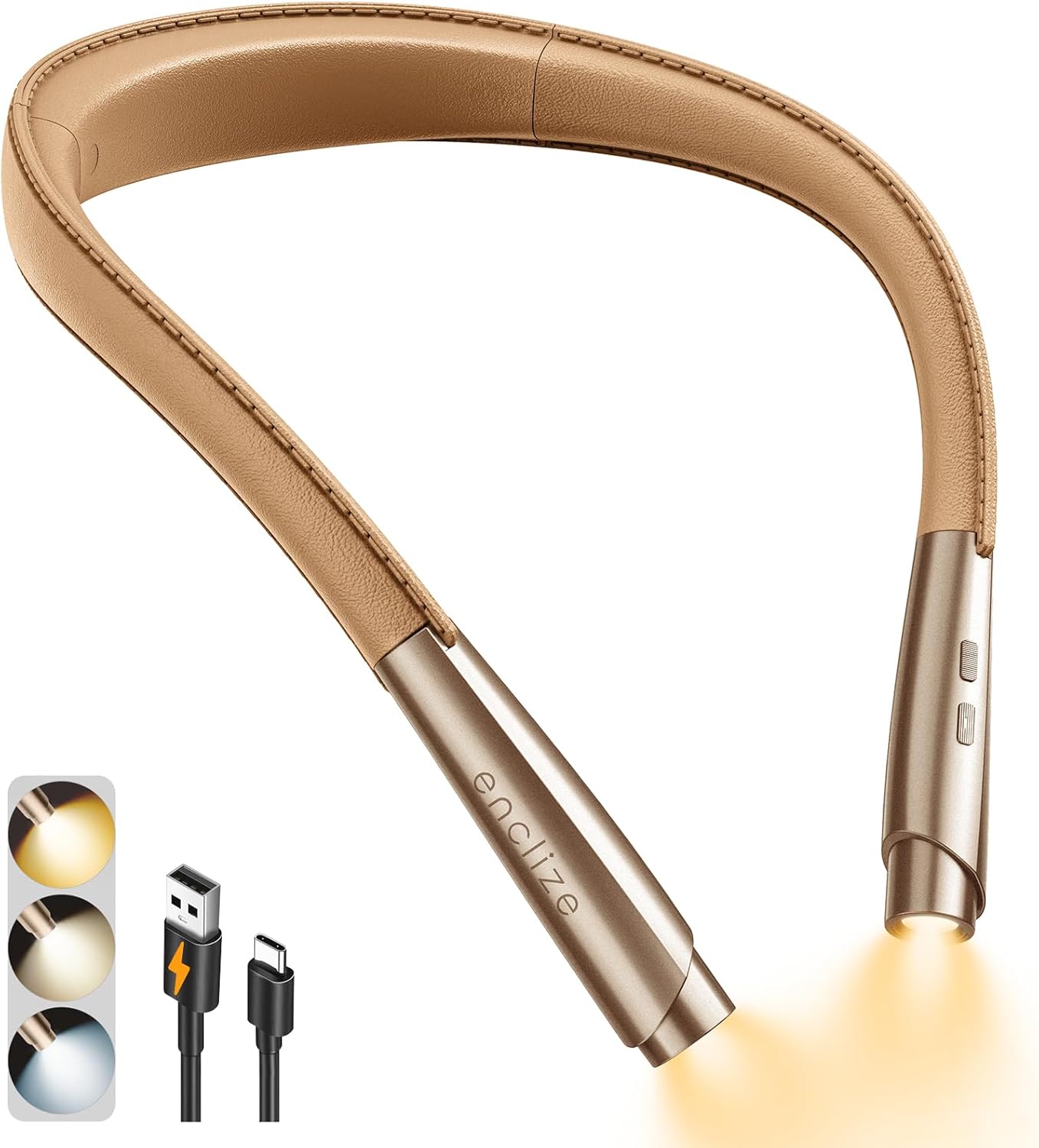 LED Neck Reading Light, Book Light for Reading in...