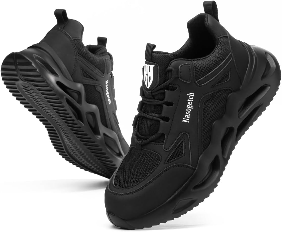 Nasogetch Steel Cap Trainers Safety Trainers Men Women Safety Shoes Comfortable...