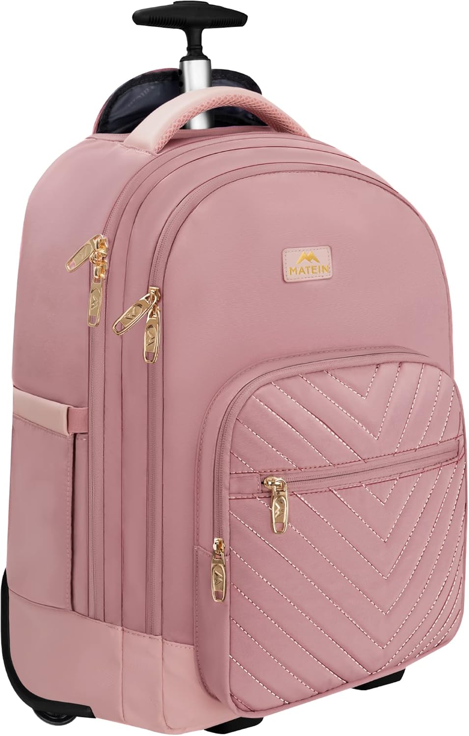 MATEIN Rolling Backpack for Women, 17 Inch Travel Laptop Backpacks with Wheels,...