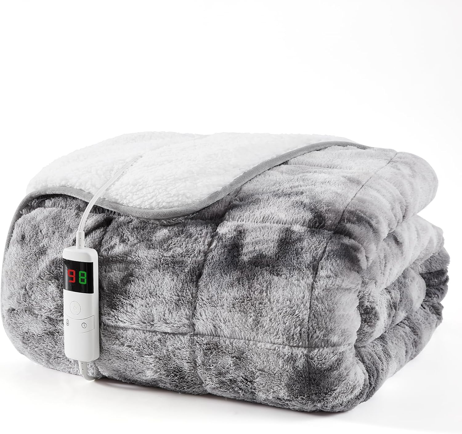 Homemate Heated Weighted Blanket - 72"x84" 20lbs Electric Blanket Fast Heating H...