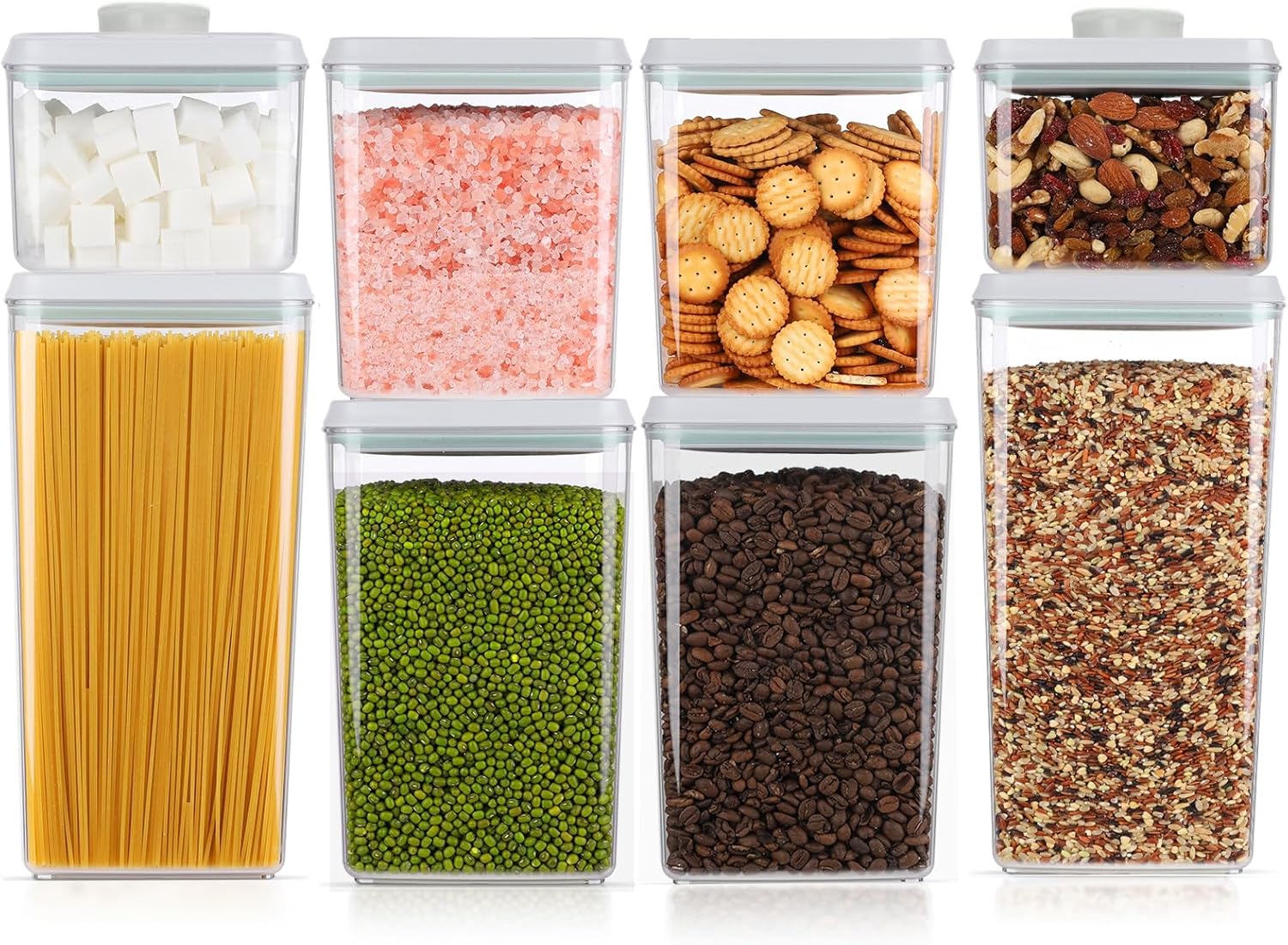 8 Pcs Pop, Special Food Storage Containers, Innovative Airtight Containers Set w...