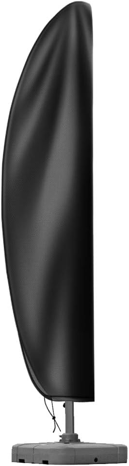 OKPOW Parasol Cover Waterproof Cantilever - Parasol Covers Heavy Duty 420D Oxfor...